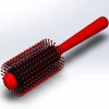 طراحی و مدلسازی شانه مو با سالیدورک