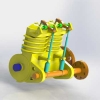 طراحی و مدلسازی موتور دو سیلندر با سالیدورک
