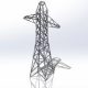 طراحی و مدلسازی دکل انتقال برق با سالیدورک