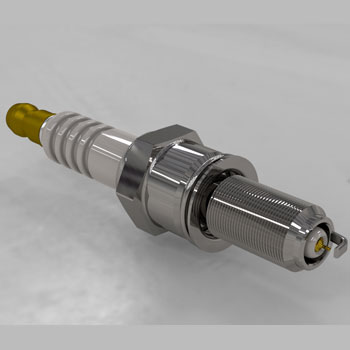 طراحی و مدلسازی شمع موتور با سالیدورک