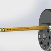 طراحی و مدلسازی مداد تراش رومیزی با سالیدورک