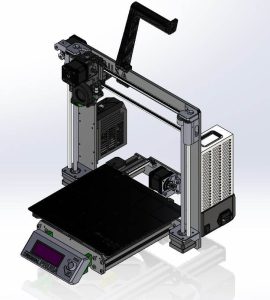 طراحی و مدلسازی پرینتر سه بعدی FDM با سالیدورک