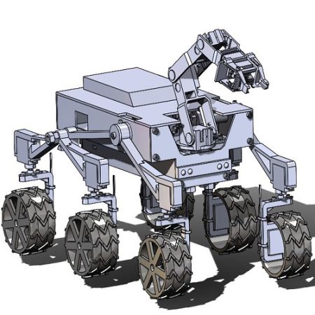 طراحی و مدلسازی ربات مریخ نورد با سالیدورک